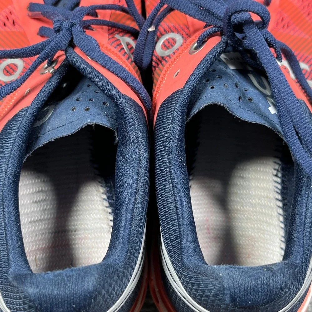 On Cloudflow Athletic Shoes‎ Womens 7.5 Red Blue Mesh Running Outdoor Gym Active